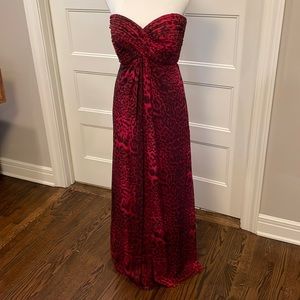 Tadashi Shoji Silk chiffon evening gown